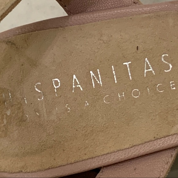 Hispanitas Sandals Chunky Block Heel Strappy Blush - Picture 7 of 12